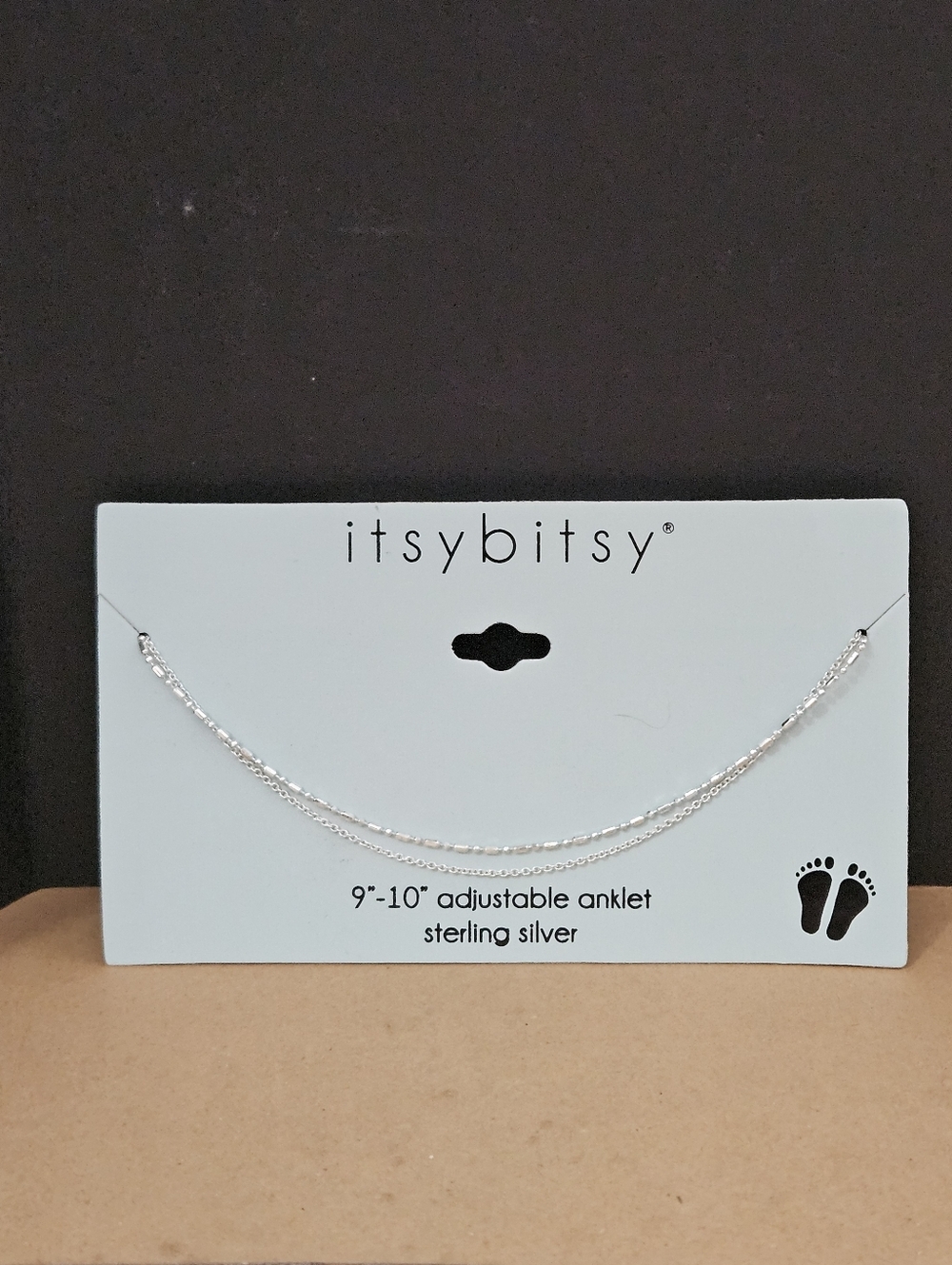 Itsy Bitsy Double Sterling Silver Anklet. New